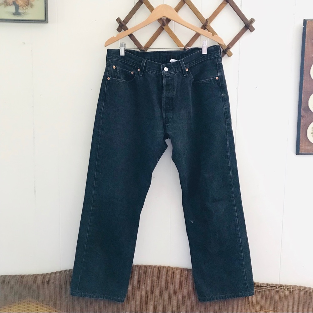 Levi’s Vintage 501 Button Fly Black Jeans - Picture 2 of 7